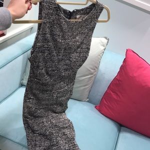 Bodycon ruched thigh length dress